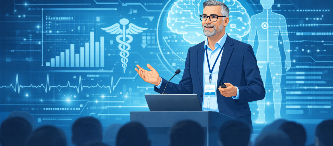 Vignetta, un collega espone in suo contributo